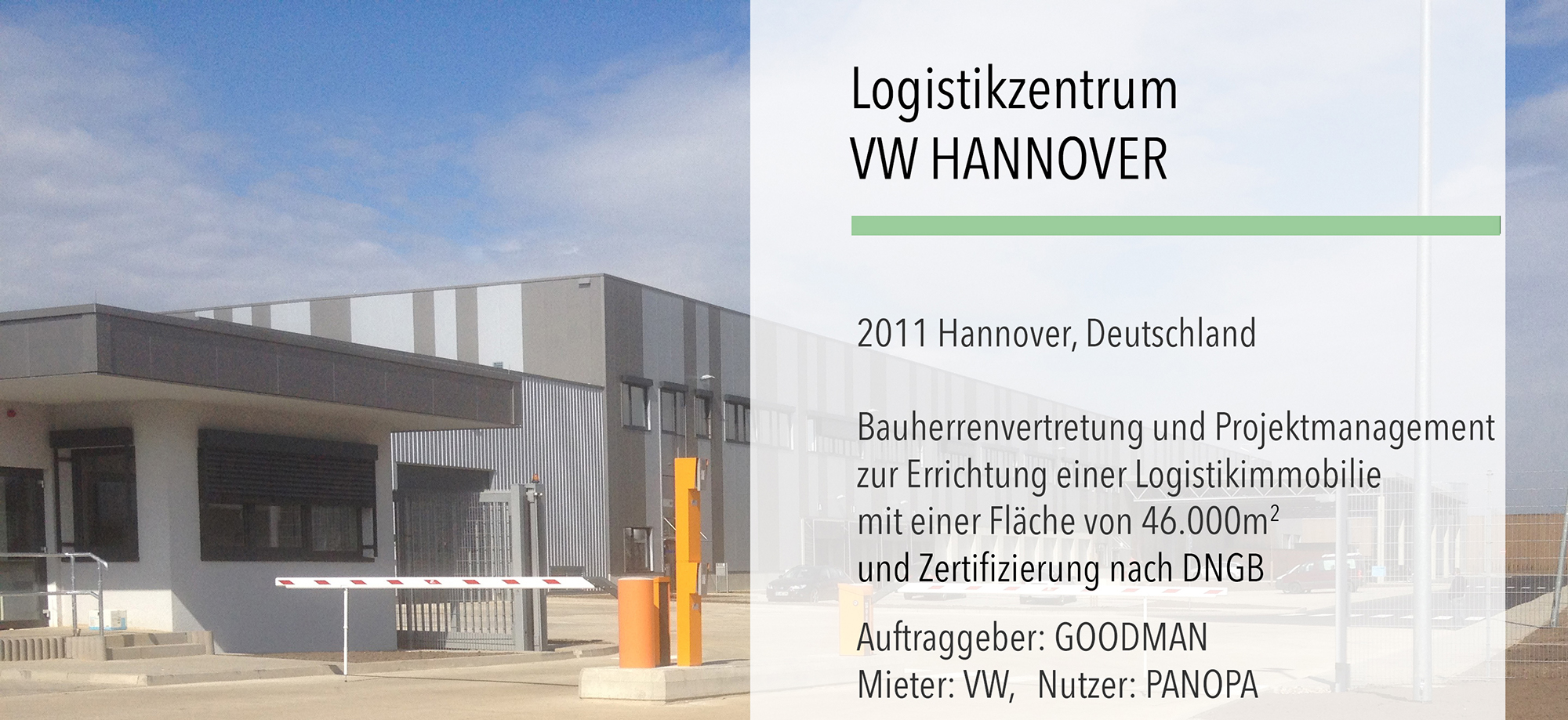 Logistikhalle Goodman Hannover VW