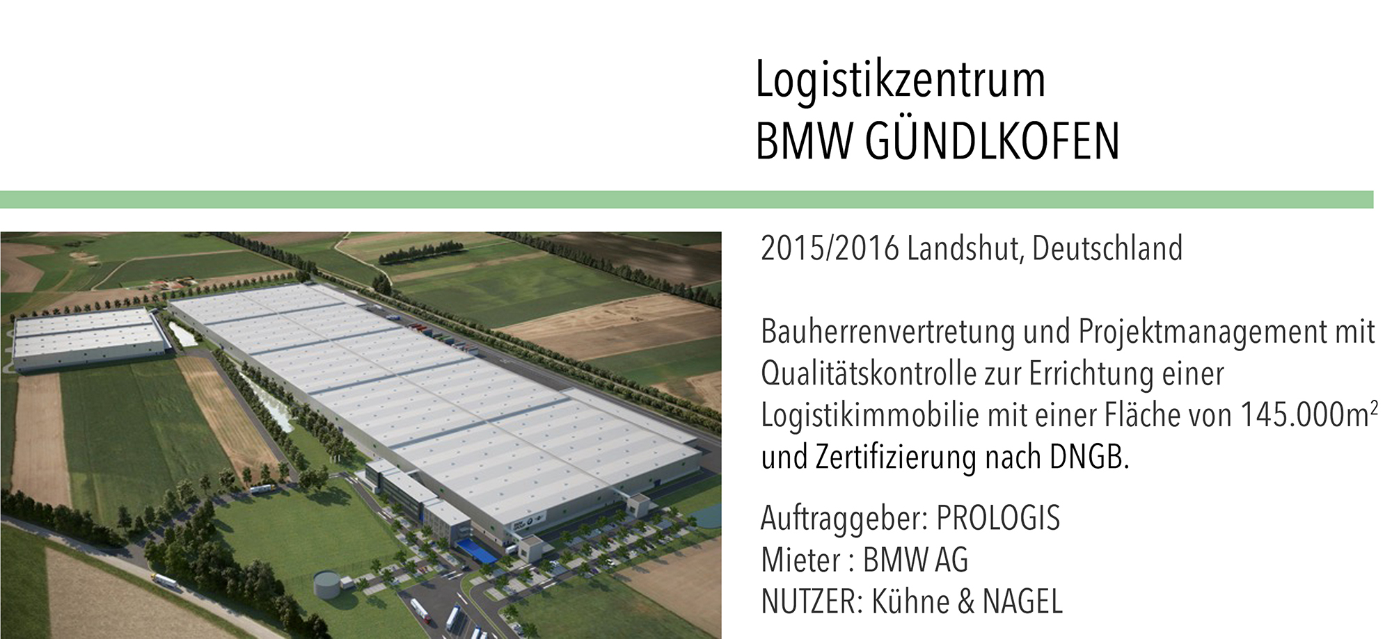 Logistikhalle BMW Gündlkofen Prologis